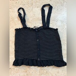 kendall and Kylie Black and White Cropped Top Size Medium
